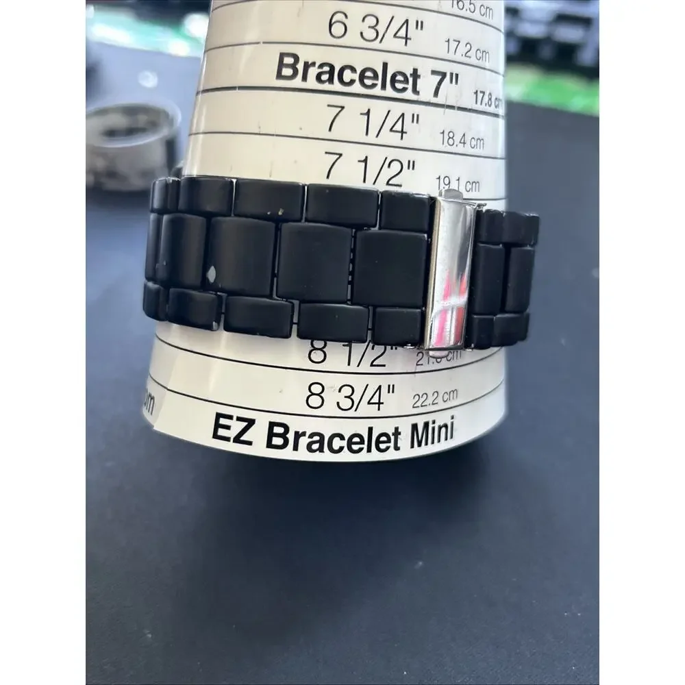 Accutime Black Dial And Band Men’s Quartz Watch